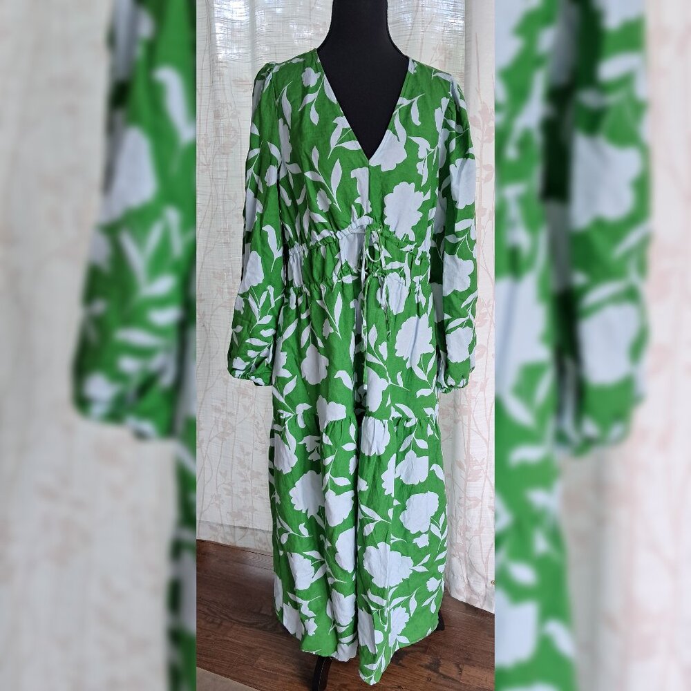 Kate Spade x Target Classic Rose Linen Blend Midi / Maxi Dress